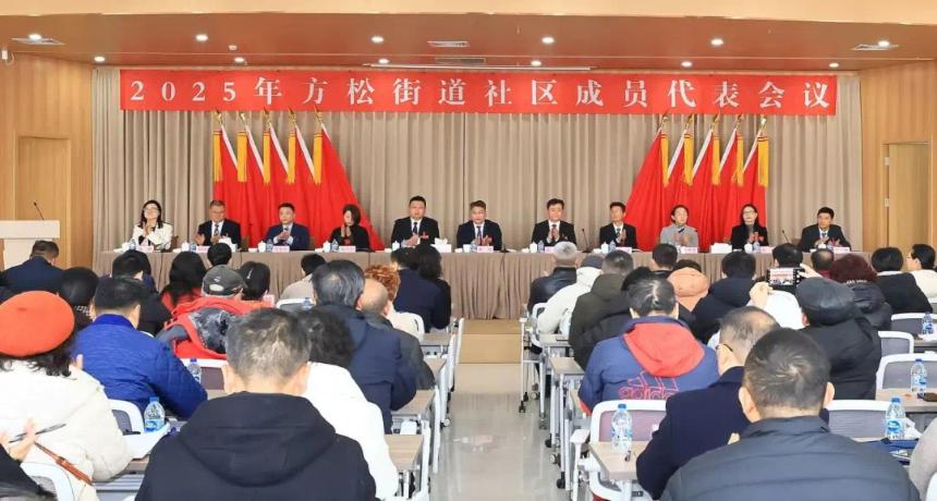坚定信心、挺膺担当！2025年方松街道社区成员代表会议顺利召开
